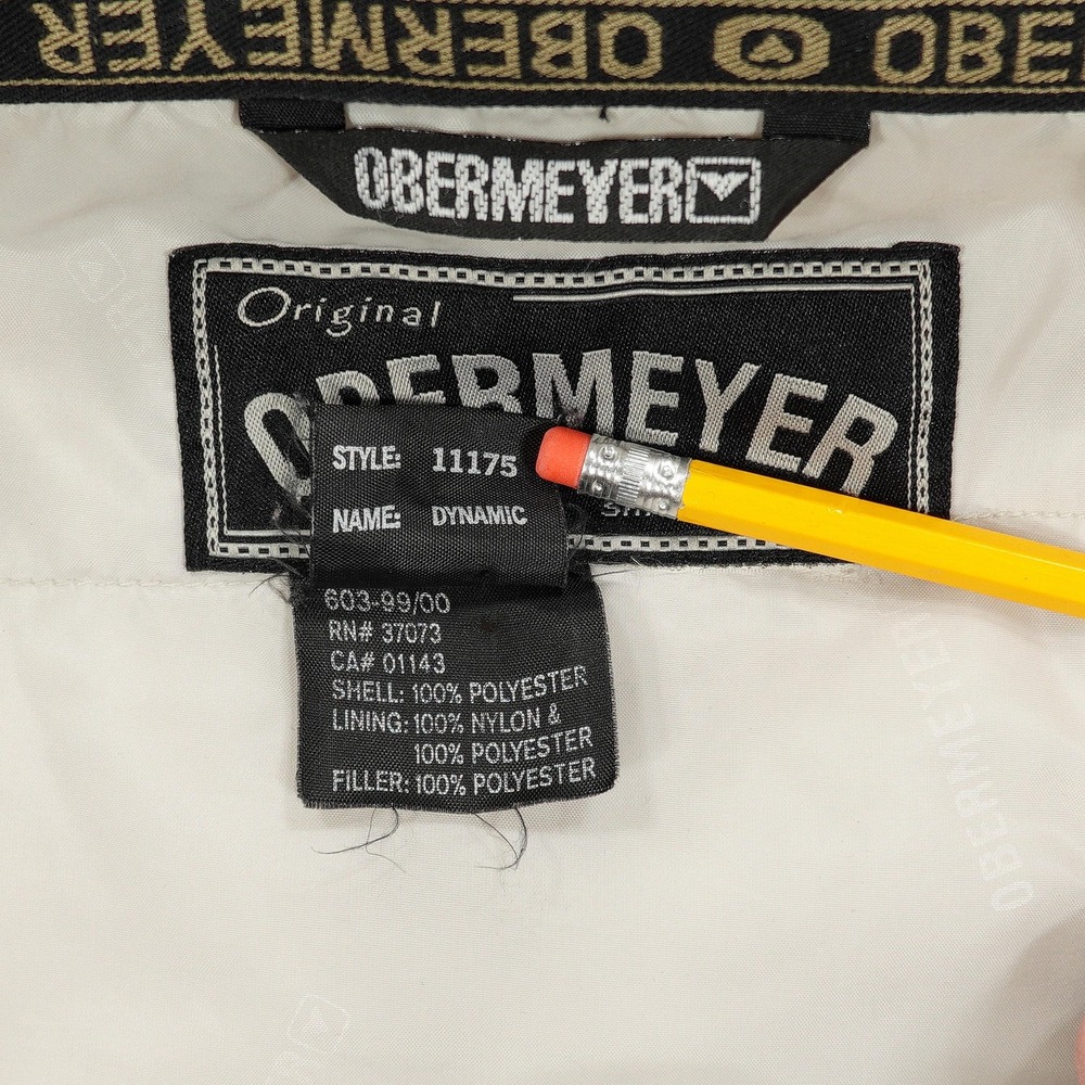 Vintage Obermeyer Jacket Womens 12 Red Colorblock Ski Hooded Parka Dynamic 90s - Picture 5 of 9